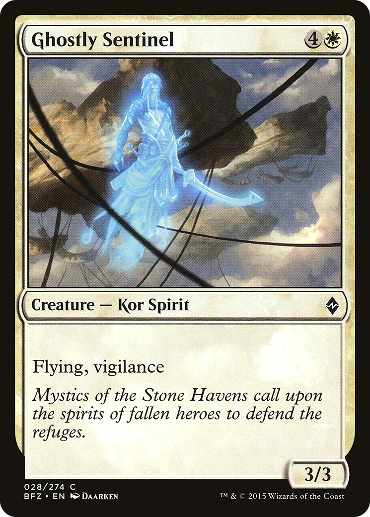 Ghostly Sentinel (BFZ-028) [Battle for Zendikar] Foil
