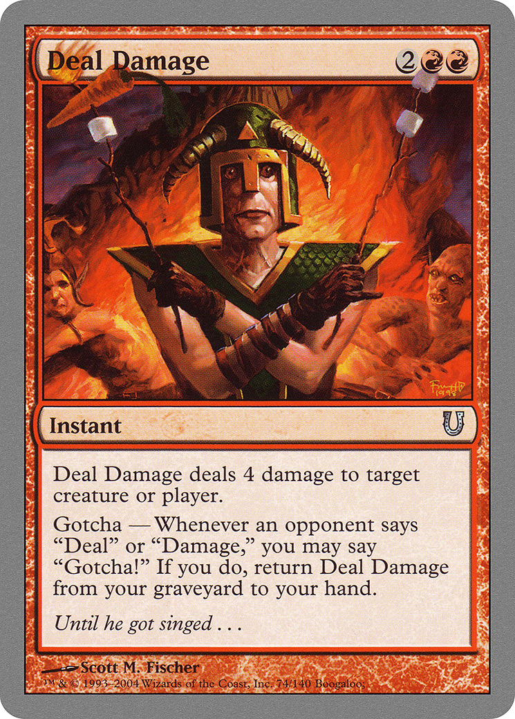 Deal Damage (UNH-074) [Unhinged] Foil