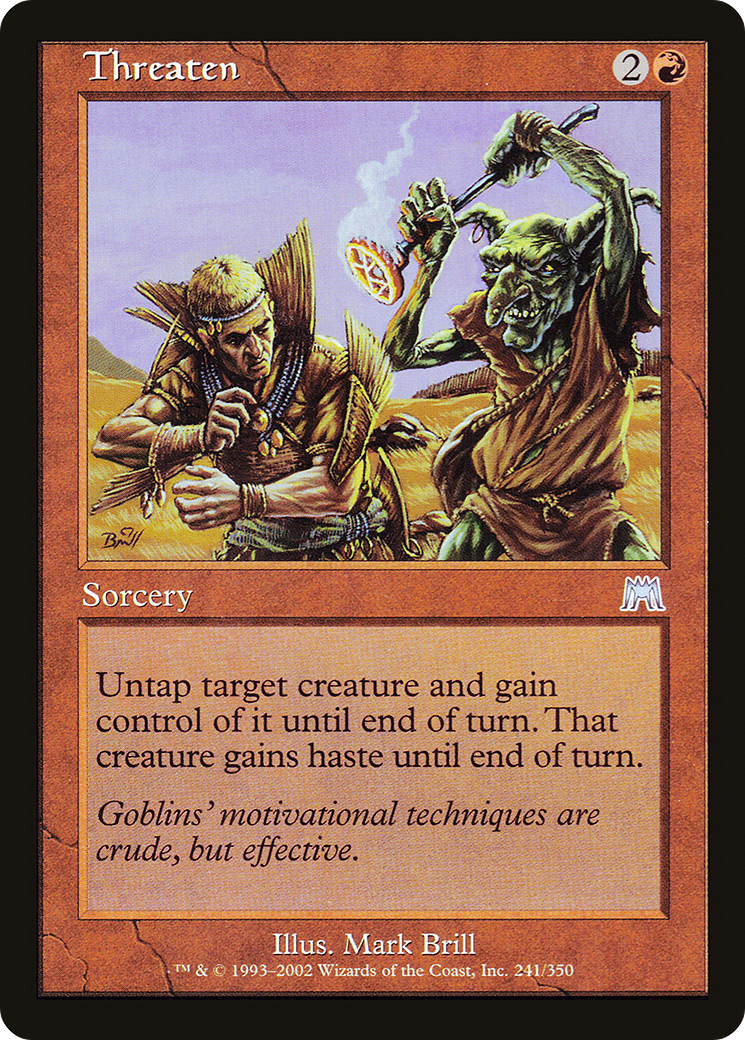 Threaten (ONS-241) [Onslaught] Foil