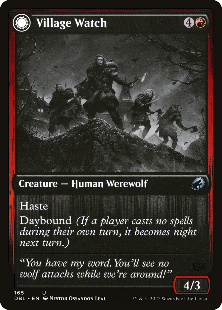 Village Watch (DBL-165) [Innistrad: Double Feature] Foil