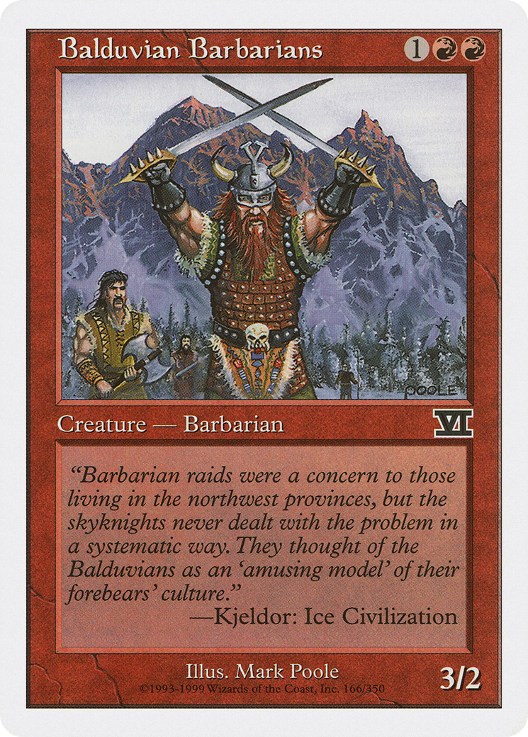 Balduvian Barbarians (6ED-166) [Classic Sixth Edition]