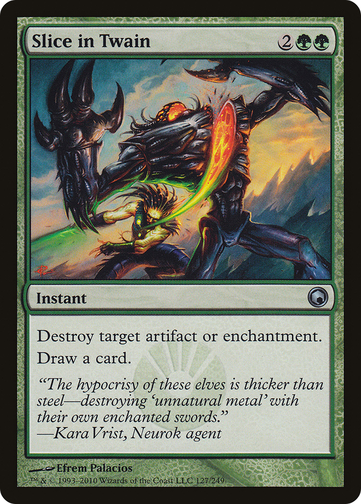 Slice in Twain (SOM-127) [Scars of Mirrodin] Foil