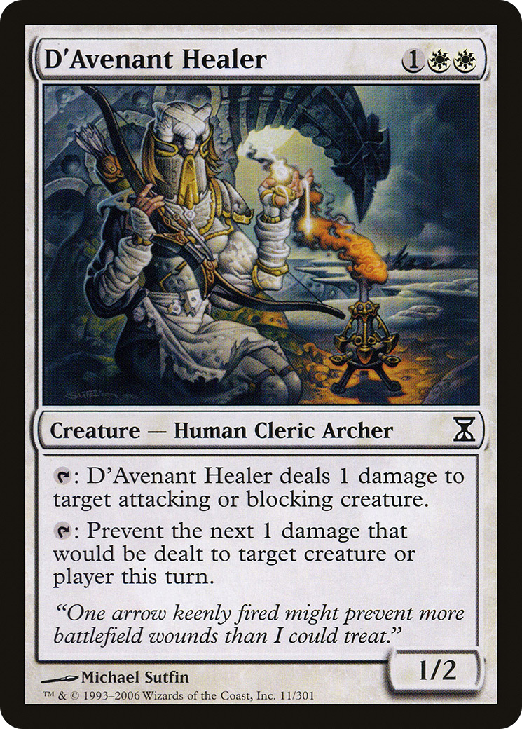D'Avenant Healer (TSP-011) [Time Spiral] Foil
