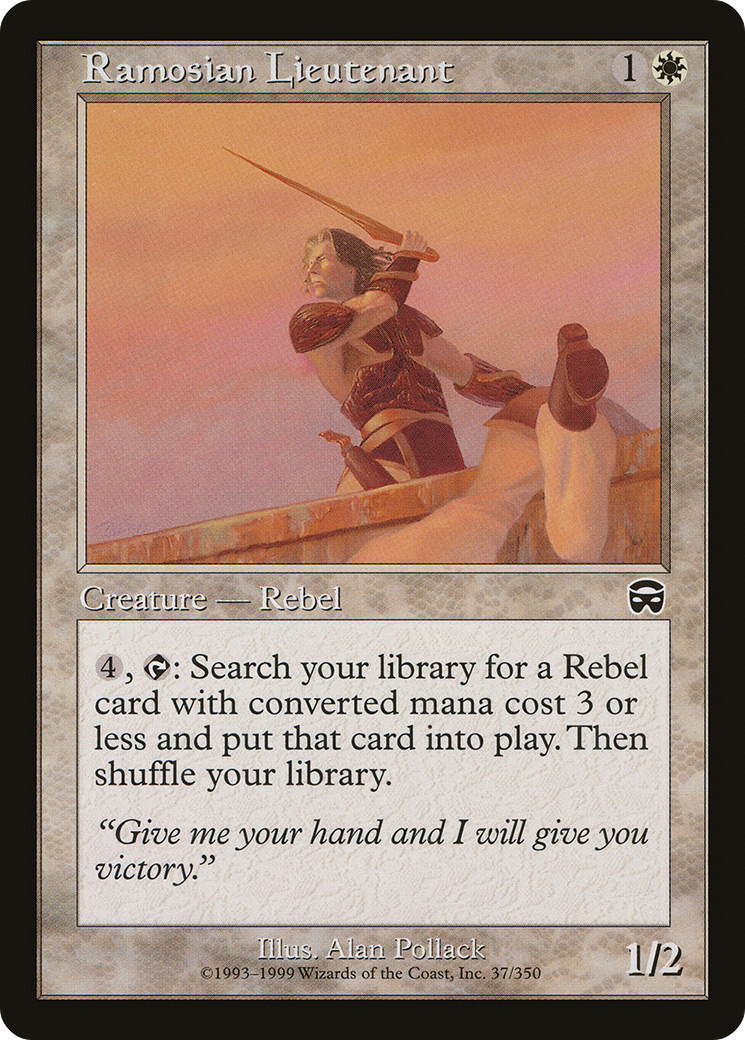 Ramosian Lieutenant (MMQ-037) [Mercadian Masques] Foil