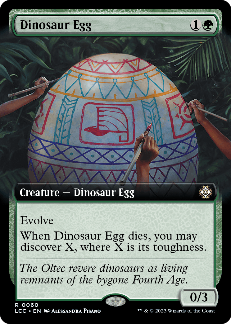 Dinosaur Egg (Extended Art) (LCC-060) [The Lost Caverns of Ixalan Commander]