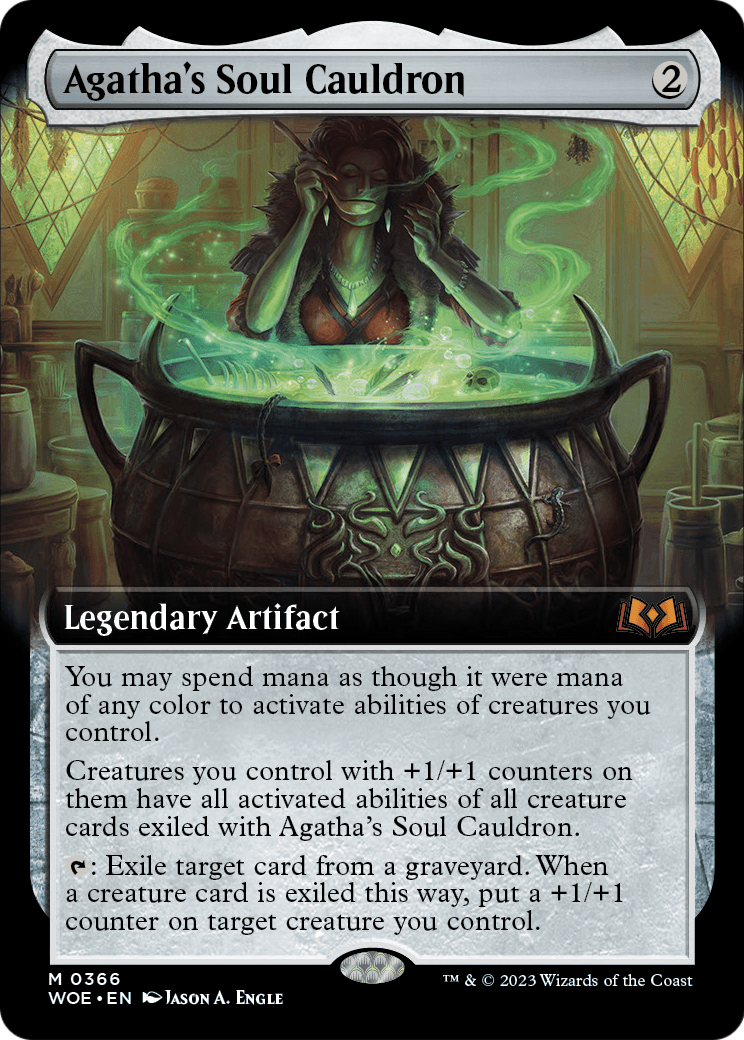 Agatha's Soul Cauldron (Extended Art) (WOE-366) [Wilds of Eldraine]