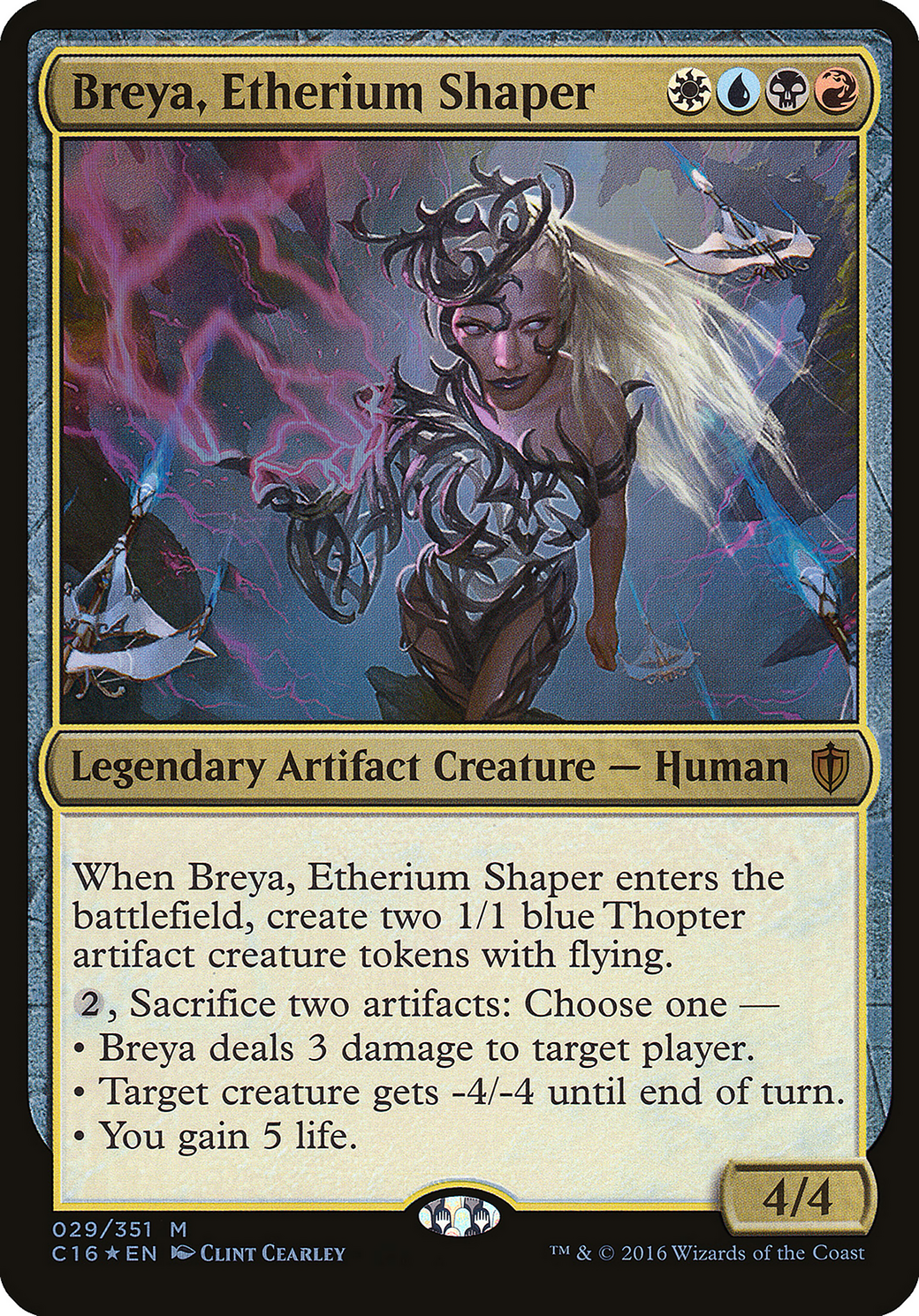 Breya, Etherium Shaper (Commander 2016) (OVER-029) [Commander 2016 Oversized] Foil