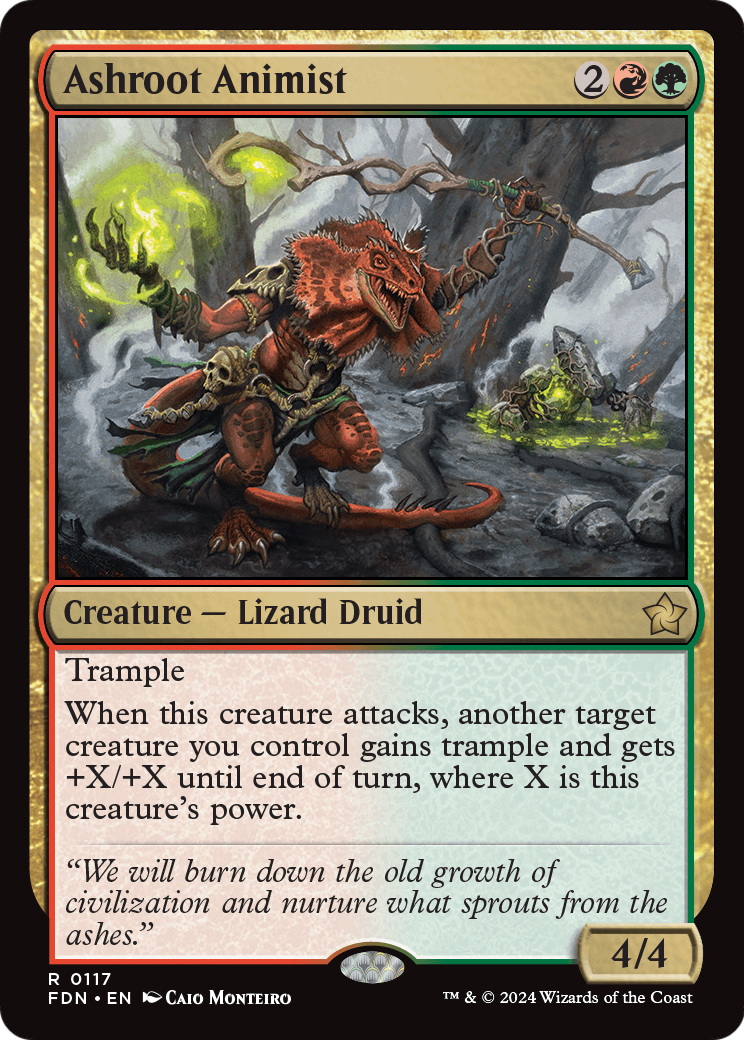 Ashroot Animist (FDN-117) [Foundations] Foil