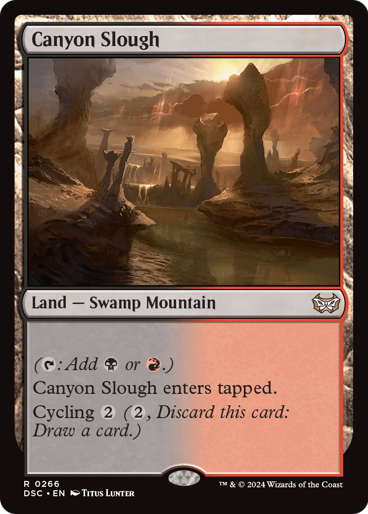 Canyon Slough (DSC-266) [Duskmourn: House of Horror Commander]