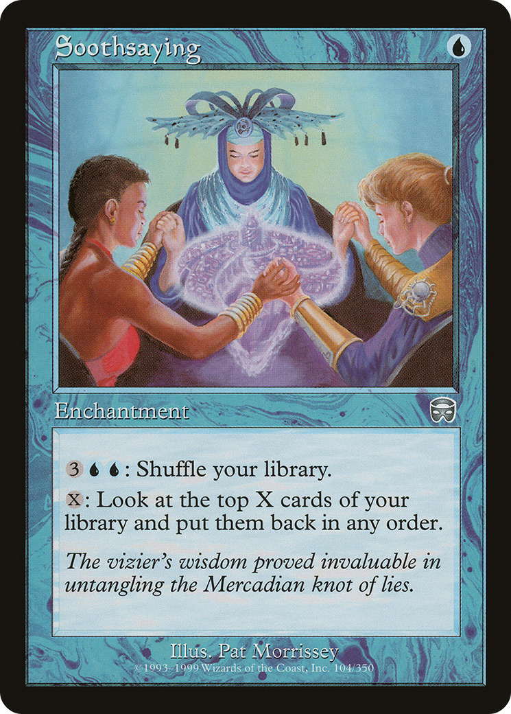 Soothsaying (MMQ-104) [Mercadian Masques] Foil