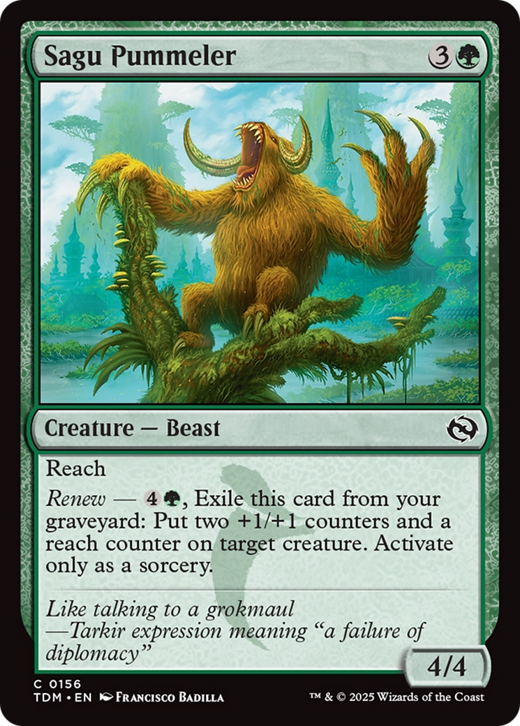 Sagu Pummeler (TDM-156) [Tarkir: Dragonstorm]