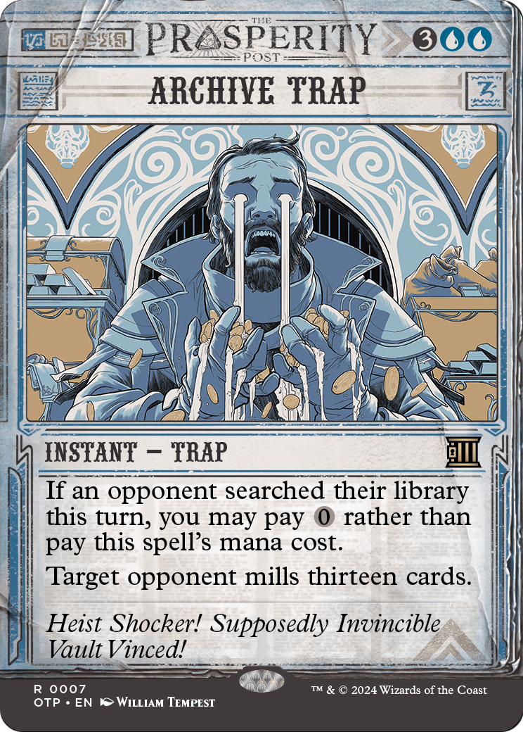 Archive Trap (OTP-007) (Showcase) (Borderless) [Breaking News]