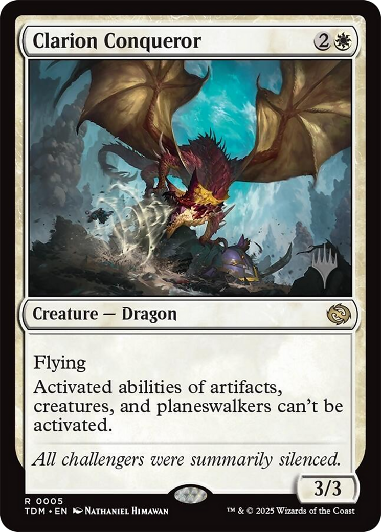 Clarion Conqueror (PPTDM-005) [Promo Pack: Tarkir: Dragonstorm]