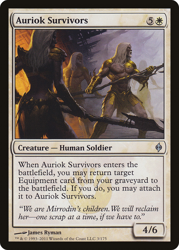 Auriok Survivors (NPH-003) [New Phyrexia] Foil