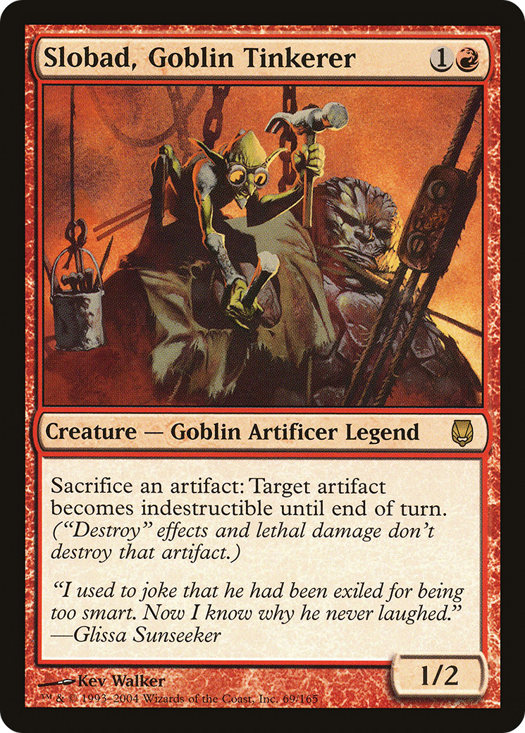 Slobad, Goblin Tinkerer (DST-069) [Darksteel] Foil