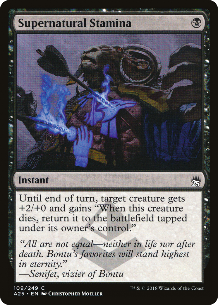 Supernatural Stamina (A25-109) [Masters 25] Foil