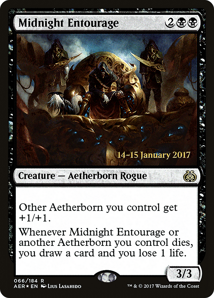 Midnight Entourage (PRE-66S) [Aether Revolt Promos] Foil