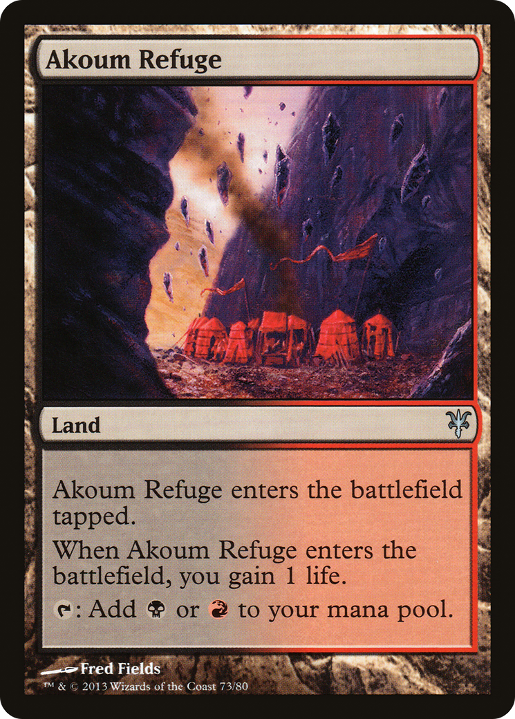 Akoum Refuge (DDK-073) [Duel Decks: Sorin vs. Tibalt]