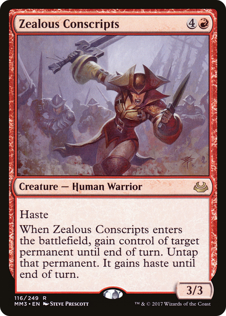 Zealous Conscripts (MM3-116) [Modern Masters 2017] Foil