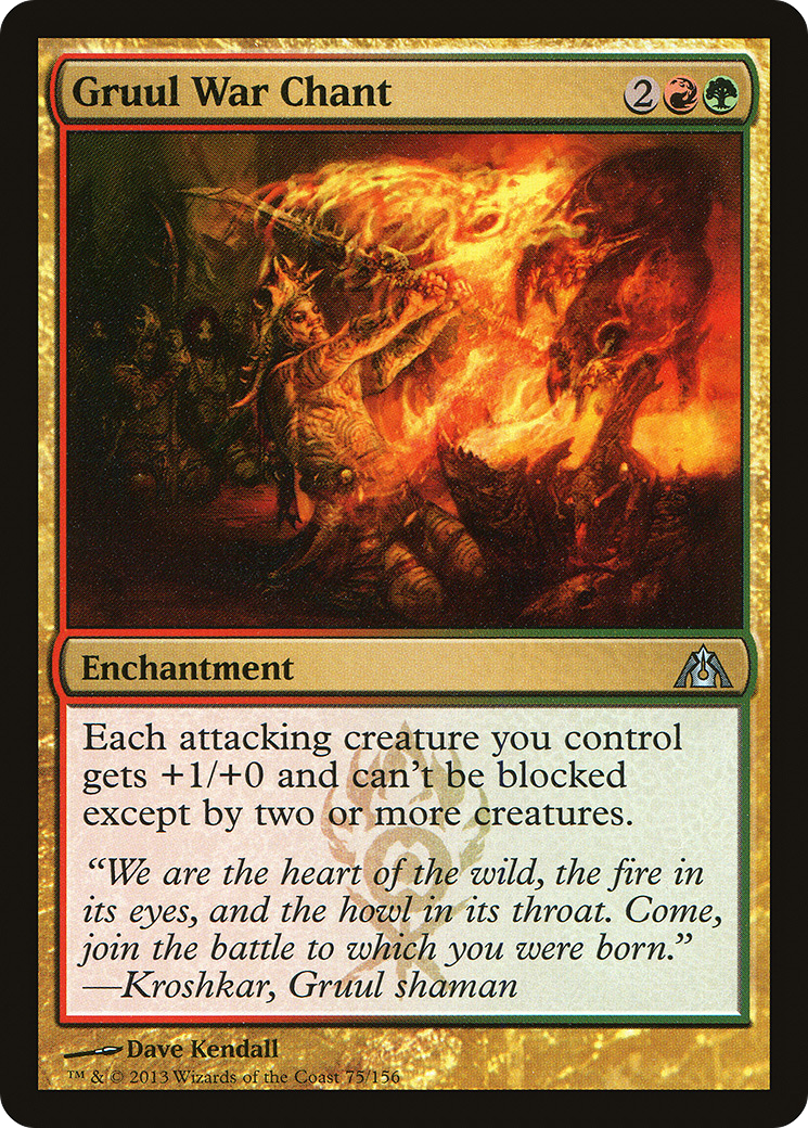 Gruul War Chant (DGM-075) [Dragon's Maze]