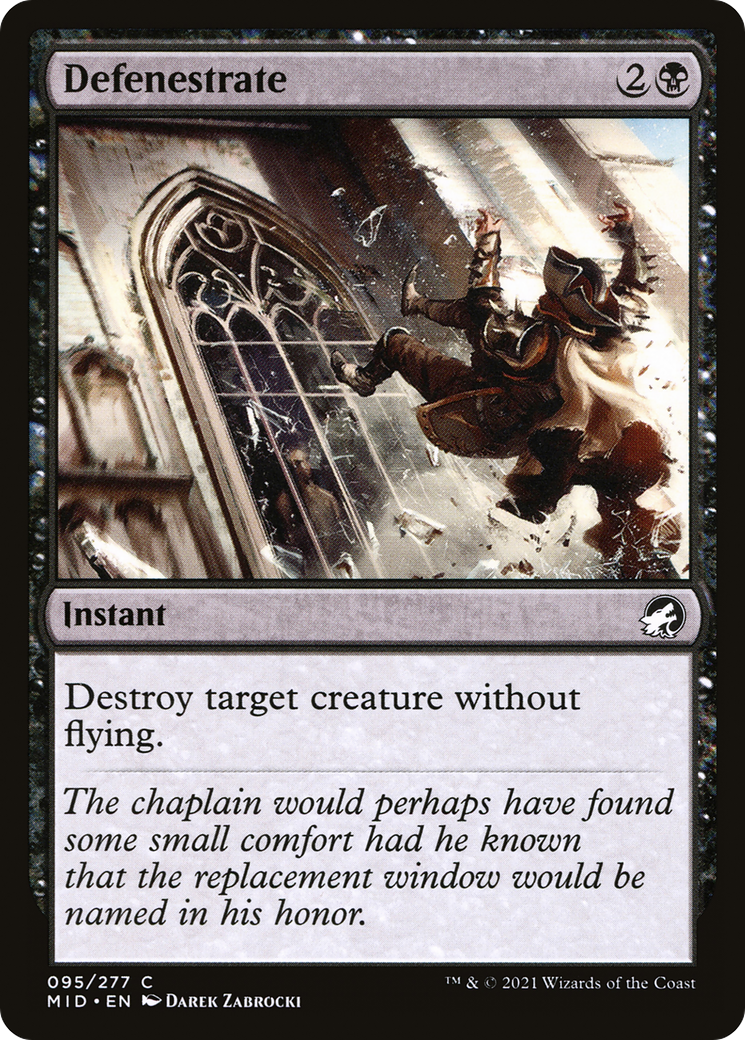 Defenestrate (MID-095) [Innistrad: Midnight Hunt] Foil
