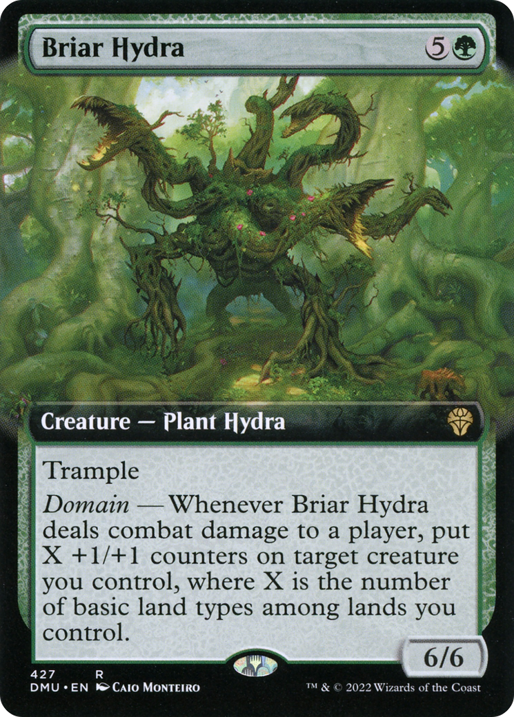 Briar Hydra (Extended Art) (DMU-427) [Dominaria United] Foil