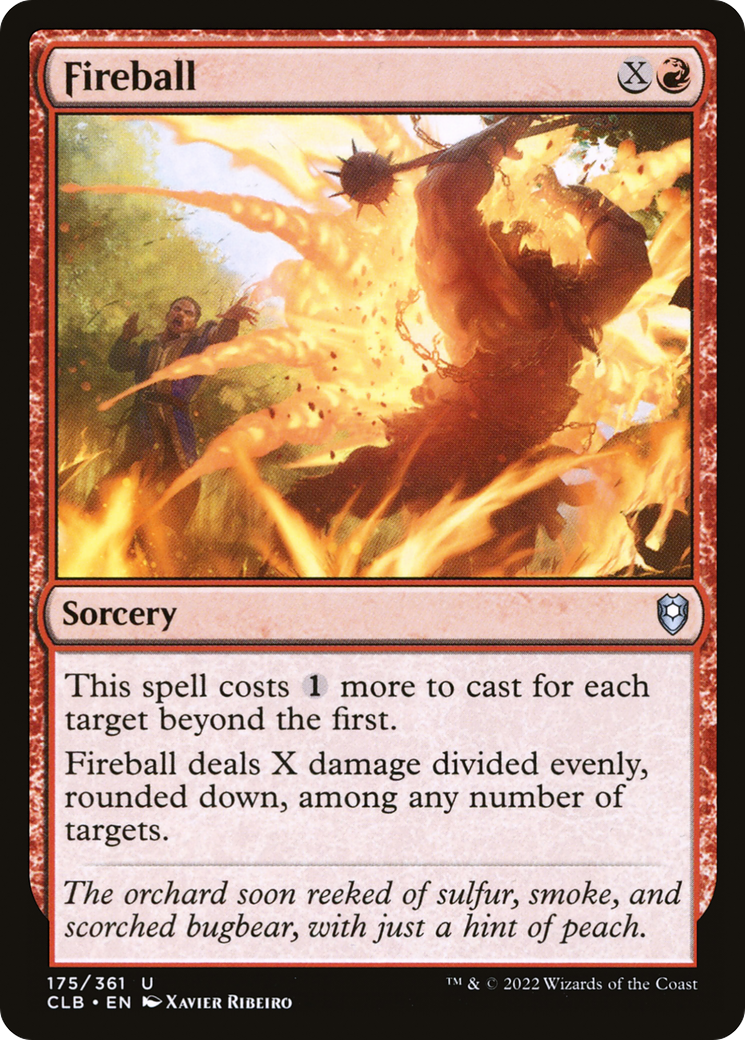 Fireball (CLB-175) [Commander Legends: Battle for Baldur's Gate] Foil