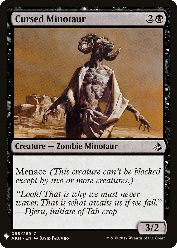 Cursed Minotaur (LIST-AKH-85) [The List]