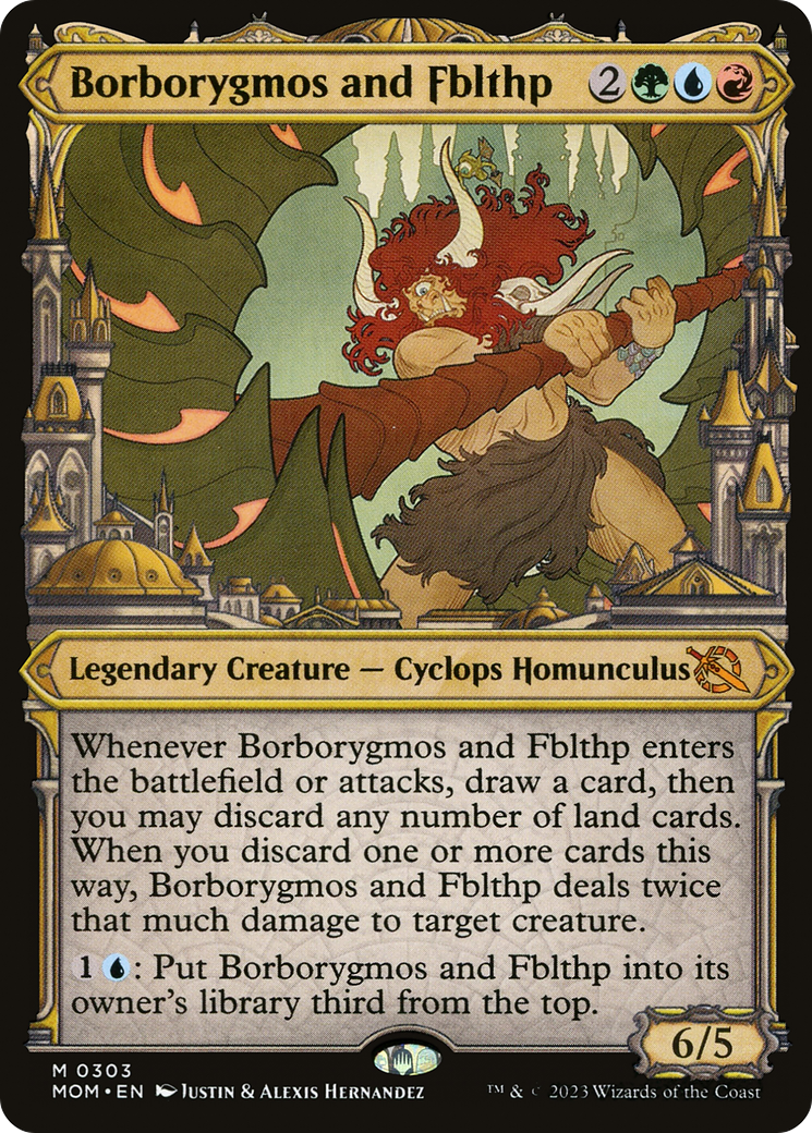 Borborygmos and Fblthp (Showcase) (MOM-303) [March of the Machine]