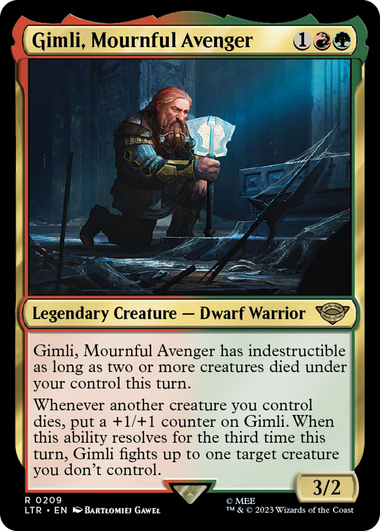 Gimli, Mournful Avenger (LTR-209) [The Lord of the Rings: Tales of Middle-earth] Foil