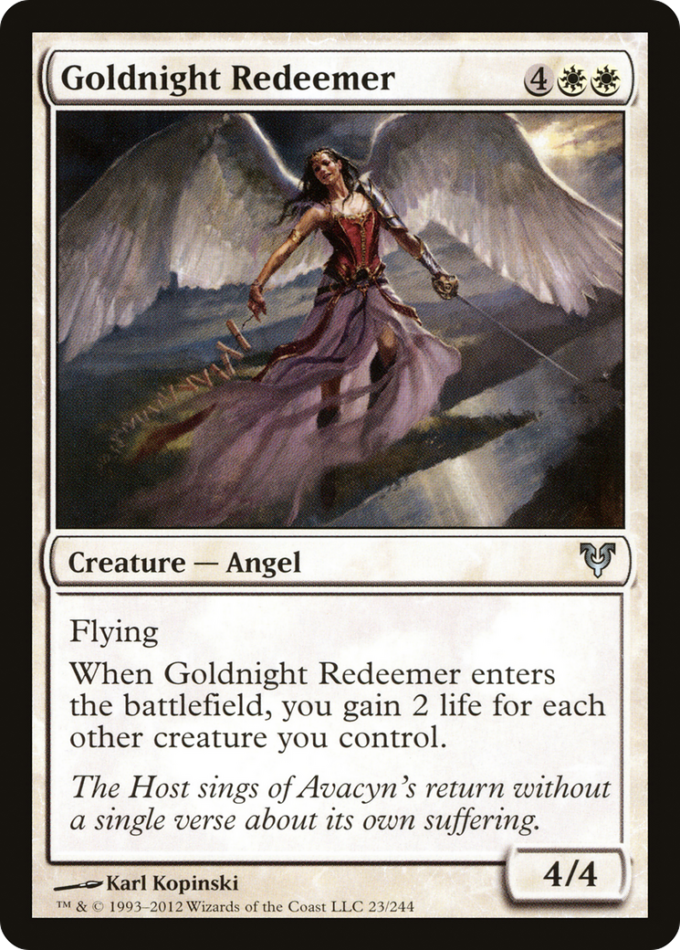 Goldnight Redeemer (AVR-023) [Avacyn Restored]