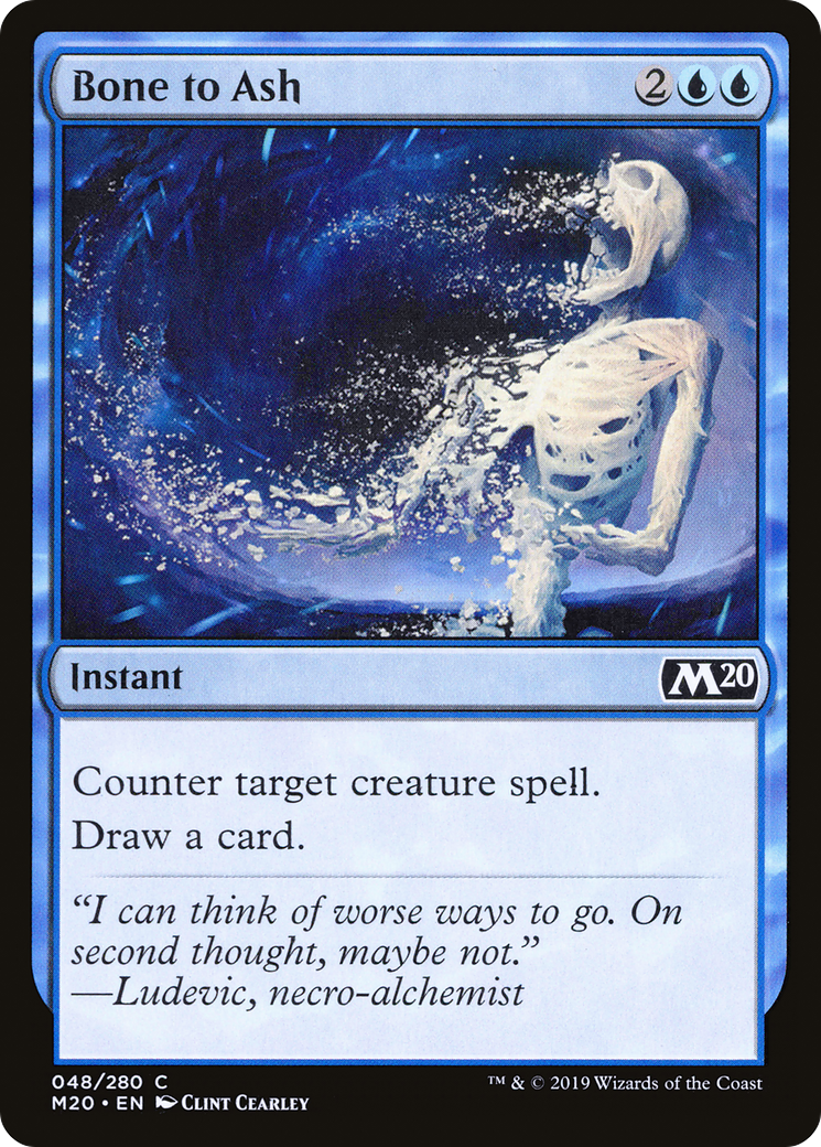 Bone to Ash (M20-048) [Core Set 2020] Foil