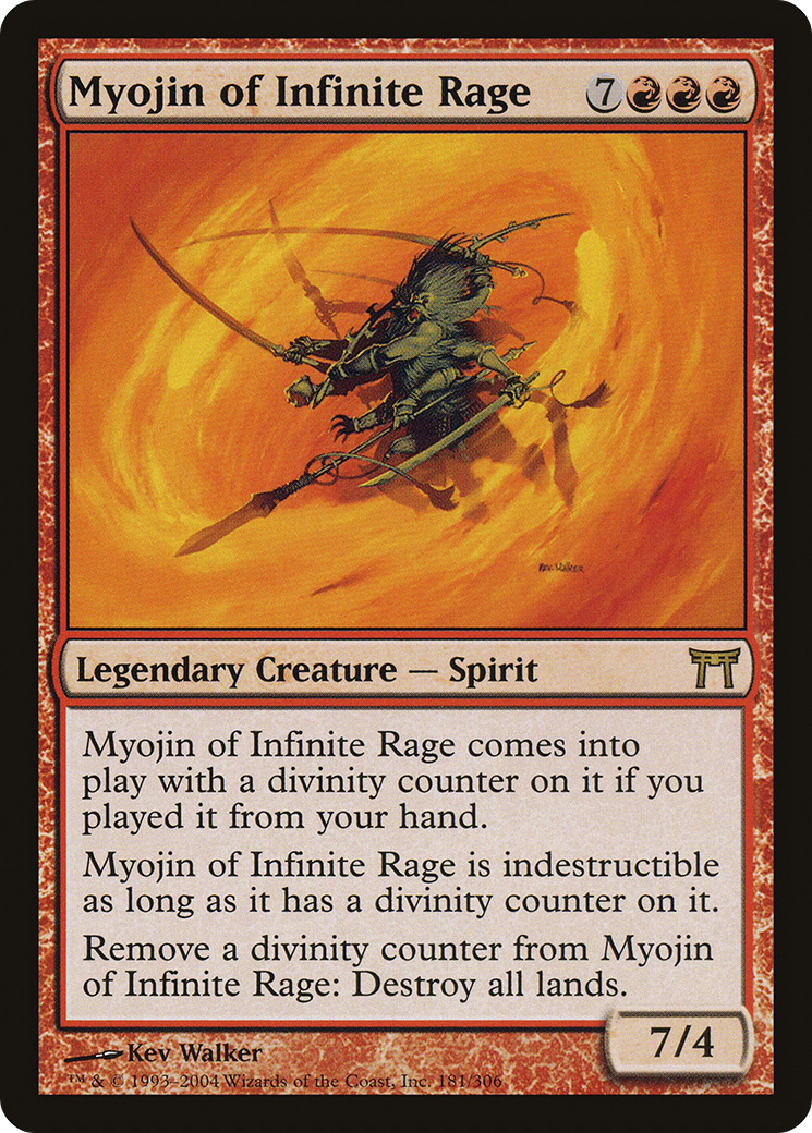 Myojin of Infinite Rage (CHK-181) [Champions of Kamigawa] Foil