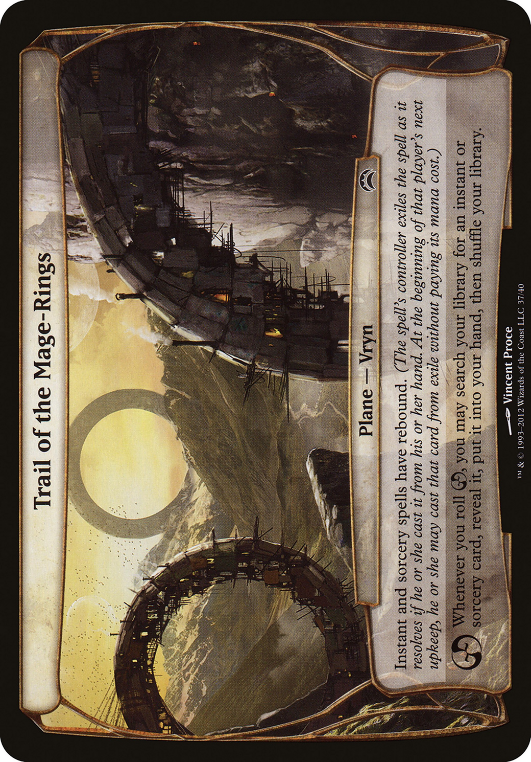 Trail of the Mage-Rings (Planechase 2012) (OVER-037) [Planechase 2012 Planes]