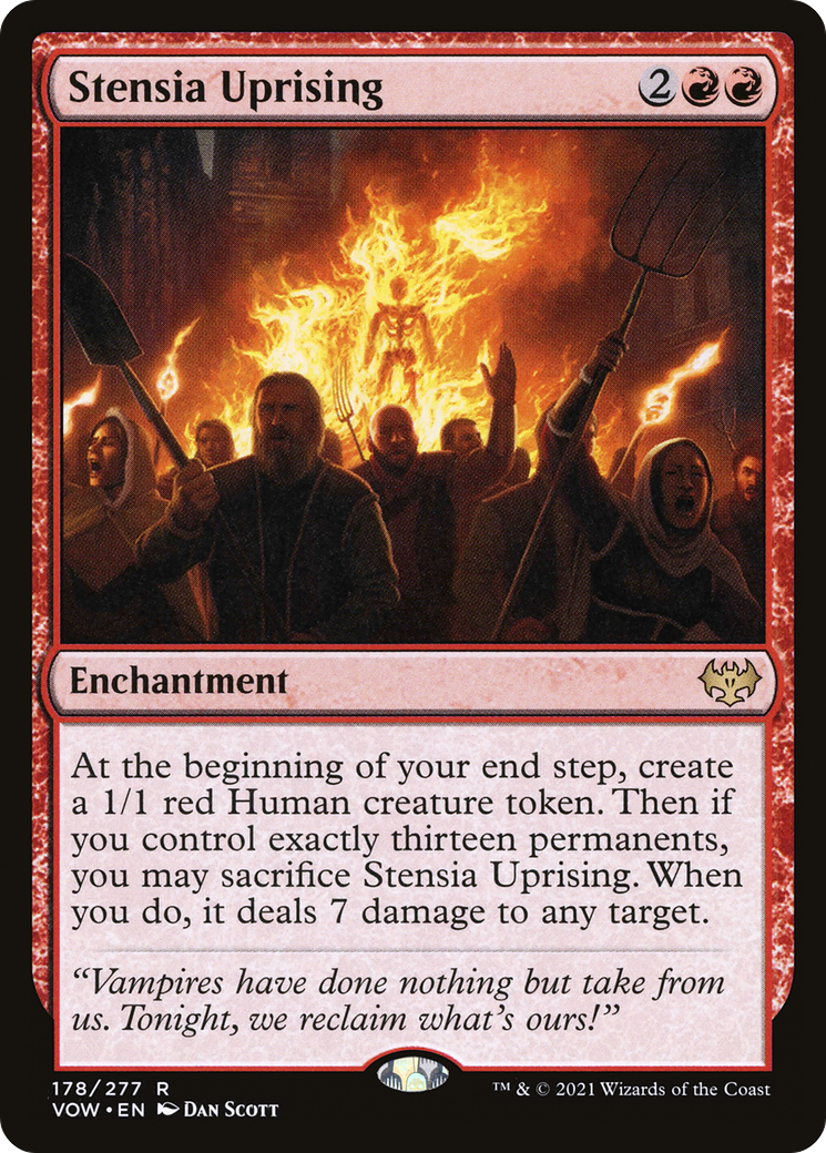 Stensia Uprising (VOW-178) [Innistrad: Crimson Vow] Foil