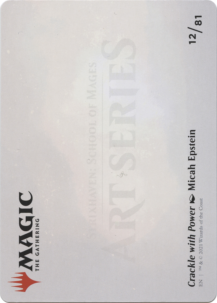 Crackle with Power // Crackle with Power (ASTX-012) (Borderless) [Strixhaven Art Series] Foil