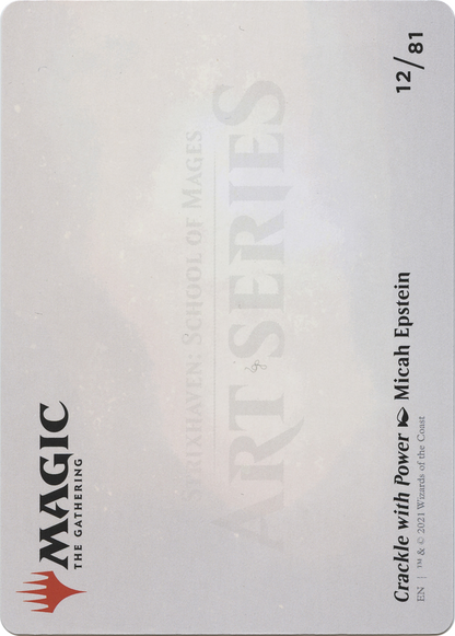 Crackle with Power // Crackle with Power (ASTX-012) (Borderless) [Strixhaven Art Series]