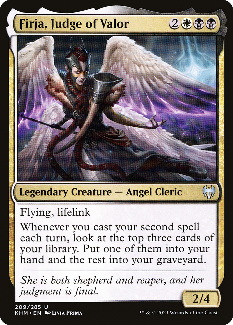 Firja, Judge of Valor (KHM-209) [Kaldheim] Foil