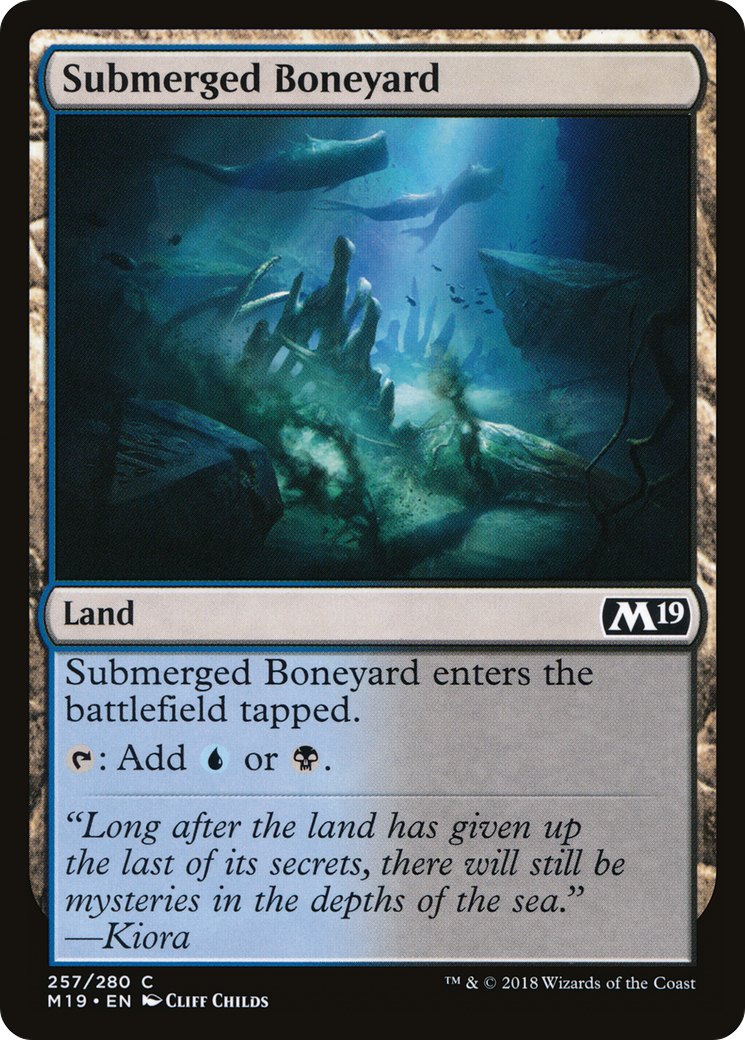 Submerged Boneyard (M19-257) [Core Set 2019] Foil