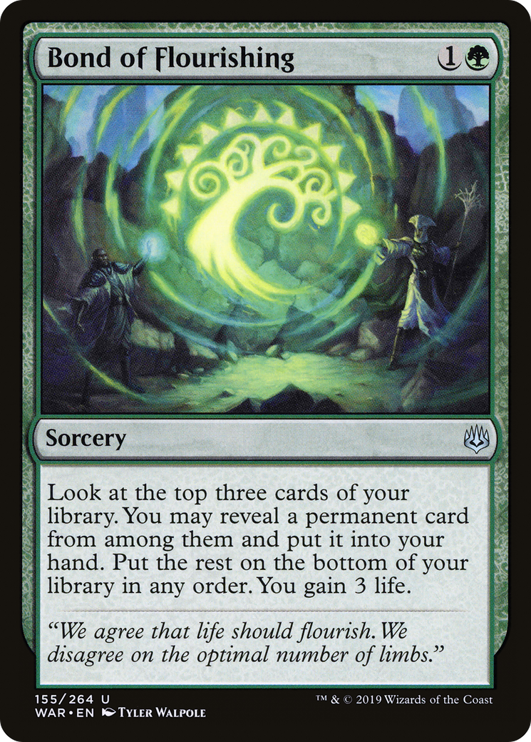 Bond of Flourishing (WAR-155) [War of the Spark] Foil