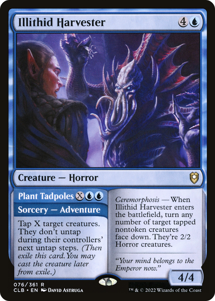 Illithid Harvester (CLB-076) [Commander Legends: Battle for Baldur's Gate] Foil