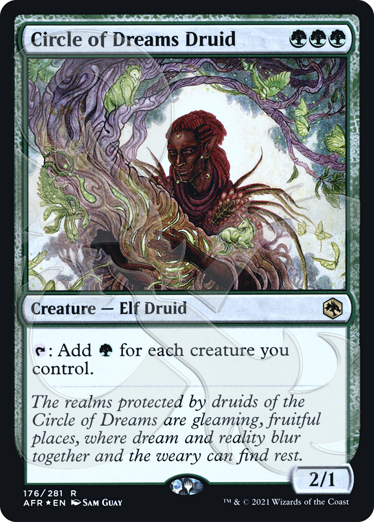 Circle of Dreams Druid (AFR&-176A) [Adventures in the Forgotten Realms Promos] Foil