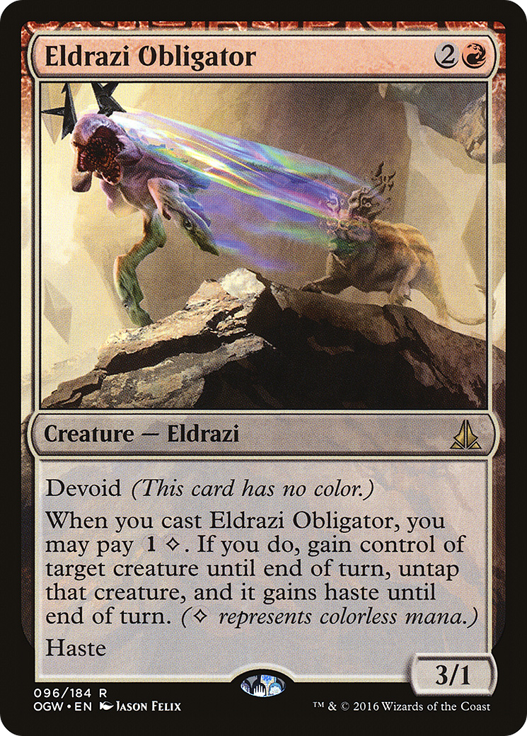 Eldrazi Obligator (OGW-096) [Oath of the Gatewatch] Foil