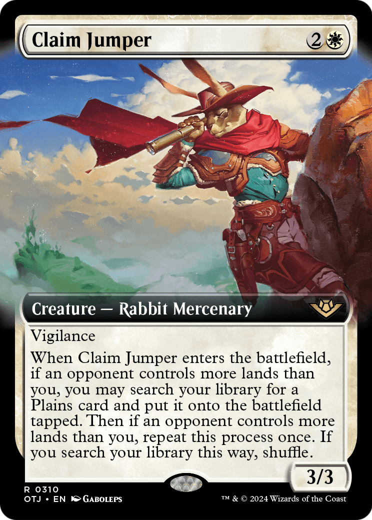 Claim Jumper (Extended Art) (OTJ-310) [Outlaws of Thunder Junction] Foil