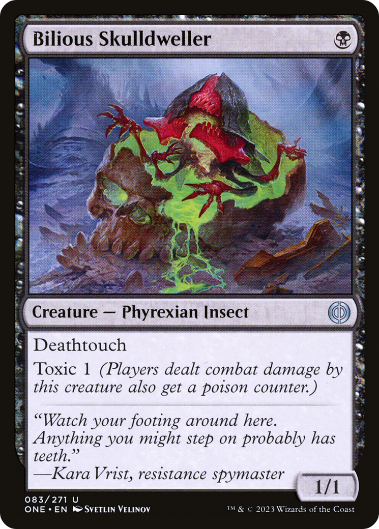 Bilious Skulldweller (ONE-083) [Phyrexia: All Will Be One] Foil