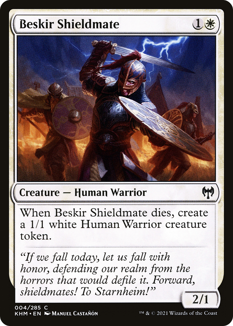 Beskir Shieldmate (KHM-004) [Kaldheim] Foil