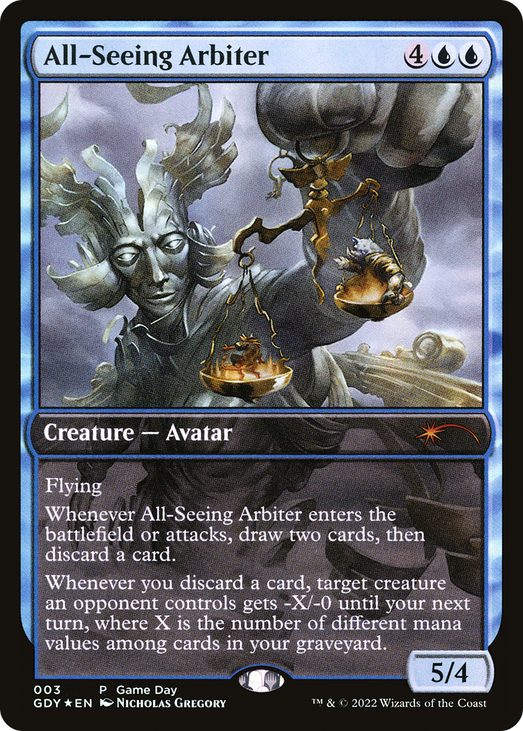 All-Seeing Arbiter (GAME-003) [Game Day Promos] Foil