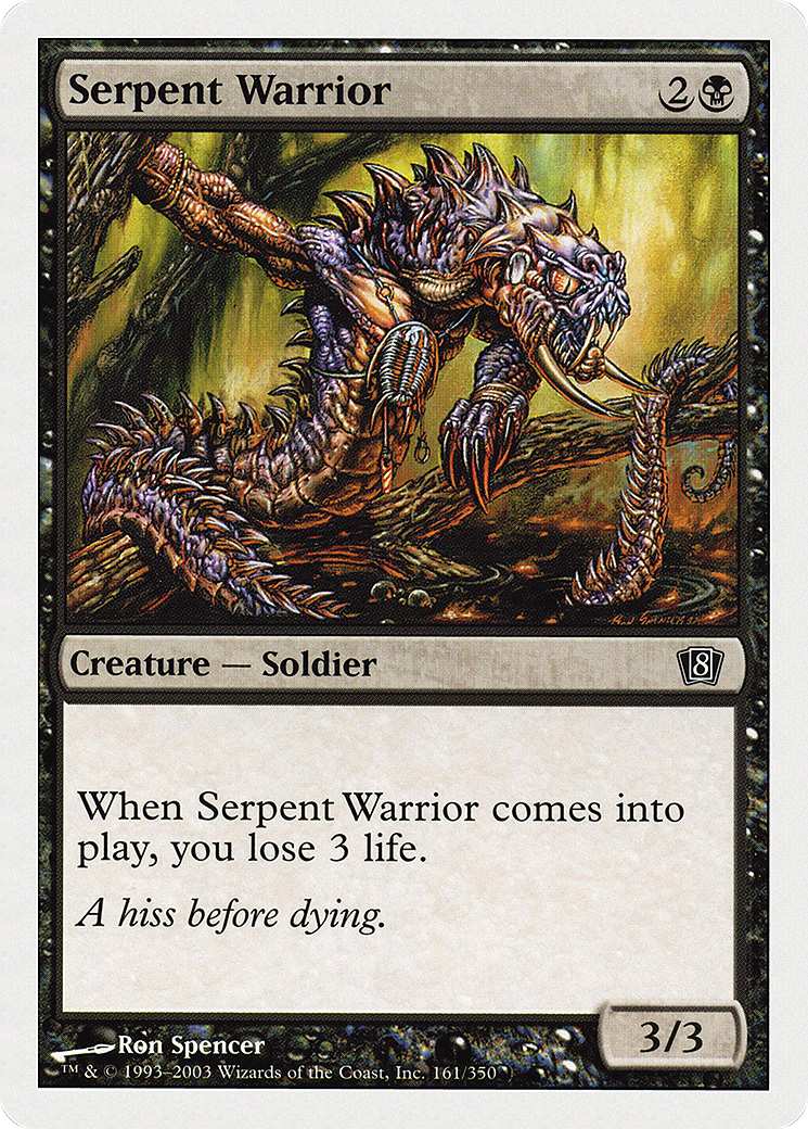 Serpent Warrior (8ED-161) [8th Edition] Foil