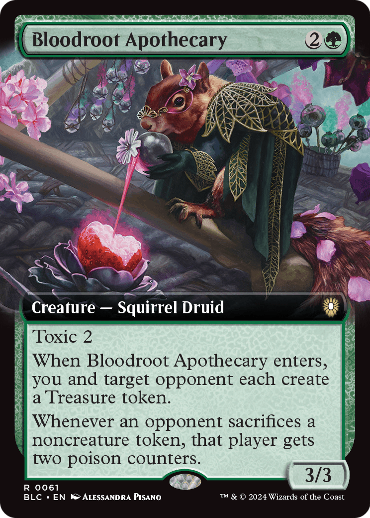 Bloodroot Apothecary (Extended Art) (BLC-061) [Bloomburrow Commander]
