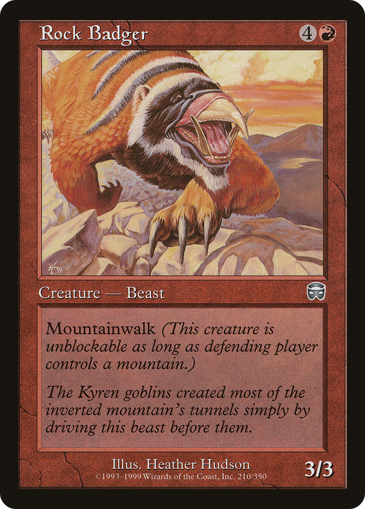 Rock Badger (MMQ-210) [Mercadian Masques] Foil